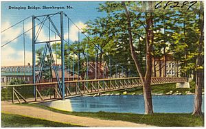 Swinging Bridge, Skowhegan, Me (68287)