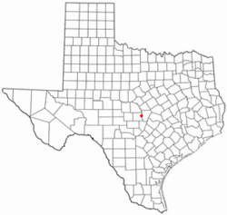 Location of Buchanan Dam, Texas