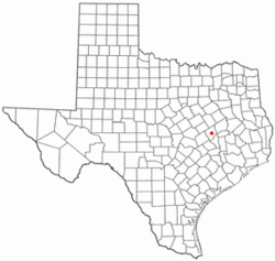 Location of Franklin within Texas