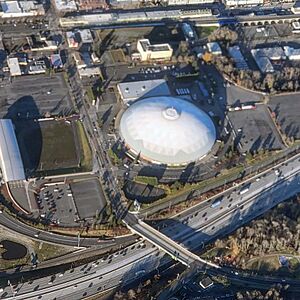 Tacoma Dome from above
