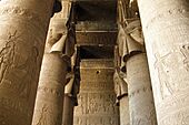 Temple of Hathor, Columns 2, Dendera, Egypt