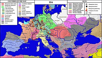 The Hungarian campaign in Europe of 954