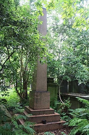 The grave of Andrew Reed, Abney Park Cemetery, London