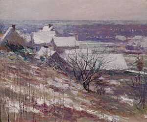 Theodore Robinson - Winter Landscape (1889)