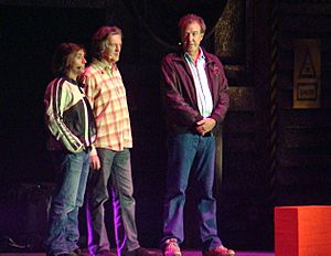 Top Gear team Richard Hammond, James May and Jeremy Clarkson 31 October 2008