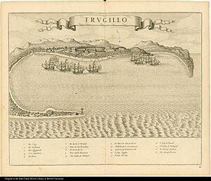 Trvgillo ie Truxillo, Trujillo Johannes de Laet 1644