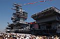 US Navy 030712-N-3128T-098 Hundreds of spectators and media witness the commissioning of the Navy's newest nuclear-powered aircraft carrier USS Ronald Reagan (CVN 76)