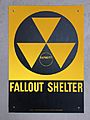 United States of America Fallout shelter sign