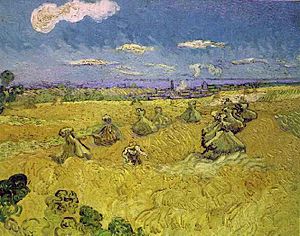 Van Gogh Wheat Stacks with Reaper