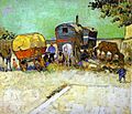 Vincent van Gogh- The Caravans - Gypsy Camp near Arles