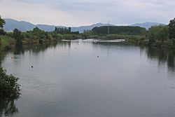 Vista del riu Fluvià a Sant Pere Pescador