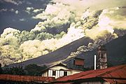 Volcan de Fuego pyroclastic flows - october 1974 eruption