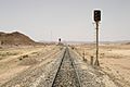 Wadi Rum railway track, Hejaz railway, Jordan
