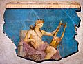 Wall painting - Apollon seated with cithara - Rome (Palatine - house of Augustus) - Roma AdP 379982