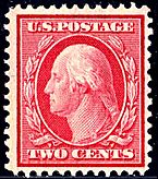 Wash Frank 1908 Issue-Two-Cent