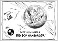 "BEEP ... BEEP ... To Bob's" "SURE WISH I HAD A BIG BOY HAMBURGER" The Big T 1958 (page 198 crop)