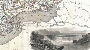 1850 Tallis Map of West Canada or Ontario ( includes Great Lakes ) - Geographicus - WestCanada-tallis-1850 (cropped)