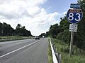2016-07-12 16 16 50 View north along Interstate 83 (Jones Falls Expressway) just north of Old Pimlico Road in Towson, Baltimore County, Maryland