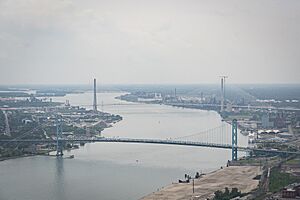 Aerial Tour of Gordie Howe Bridge - 54603376784