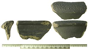 Anglo-Saxon Thetford Ware rim (FindID 284854)