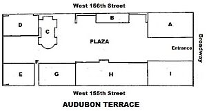 Audubon Terrace plan