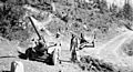 August 1984 - captured field guns in Jaji, Paktia
