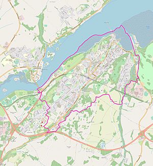 Bangor-Wales-map