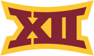 Big 12 logo in Iowa State colors