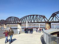 Big Four Bridge, opening weekend