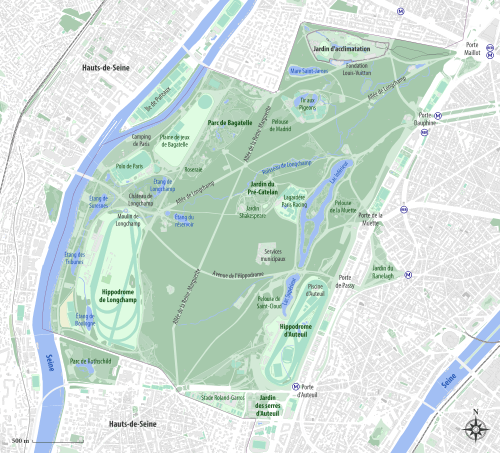 Bois de Boulogne - OSM 2020