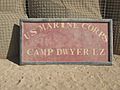 Camp Dwyer LZ sign (Afghanistan) 01