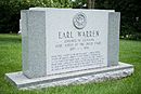 Gravesite of Justice Earl Warren at Arlington National Cemetery in Arlington, Virginia