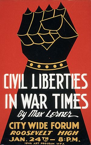 Civil Liberties in War Times by Max Lerner 1940