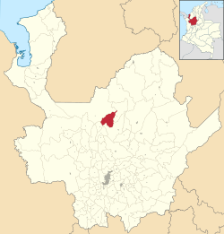 Location of the municipality and town of Briceño in the Antioquia Department of Colombia