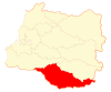 Location of the Río Bueno commune in Los Ríos Region