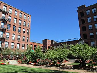 Courtyard, Milton Bradley Company Building, Springfield MA.jpg