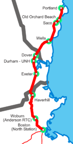 Downeaster map