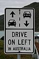 Drive on left in australia