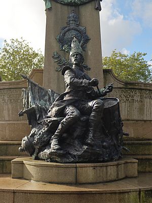 Drummer statue, King's Regiment Monument 1