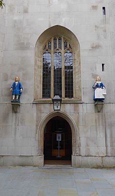 Entrance to the Church of St Andrew, Holborn