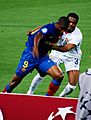 Eto'o and Evra, 2009 UEFA Champions League Final