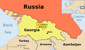 Georgia, Ossetia, Russia and Abkhazia (en)