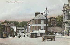 High Street, Warminster, Edwardian postcard