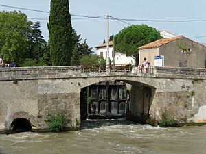 Homps Lock on the Canal du Midi
