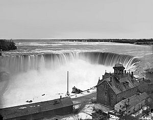 Horseshoe Falls from above, Niagara, ON, 1869