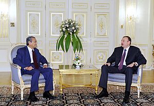 Ilham Aliyev met with former Prime Minister of Malaysia Mahathir Mohamad in Baku (2)