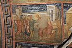 Fresco depicting a Biblical scene