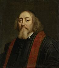 Jan Amos Comenius (Komensky) (1592-1670). Tsjechisch humanist en pedagoog. Als voorganger van de Moravische of Boheemse Broedergemeente verdreven en sedert 1656 gevestigd te Amsterdam Rijksmuseum SK-A-2161