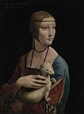 Leonardo da Vinci (1452-1519) - Lady with an Ermine – Portrait of Cecilia Gallerani (ca. 1473–1536) - MNK XII-209 - National Museum Kraków