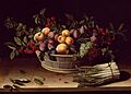 Louise Moillon - Still Life with a Basket of Fruit and a Bunch of Asparagus - 1948.78 - Art Institute of Chicago